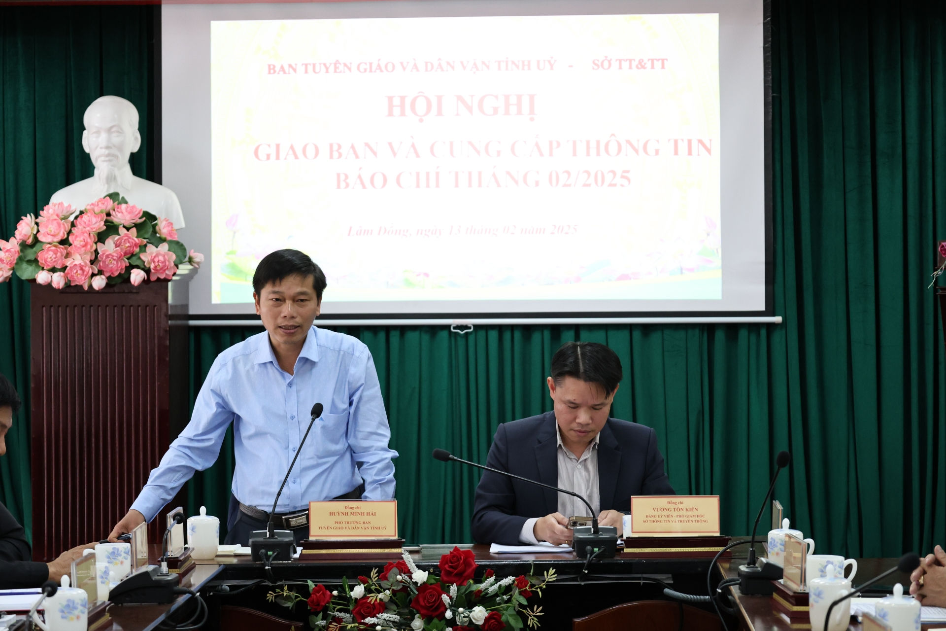 Phó Trưởng Ban Thường trực Ban Tuyên giáo và Dân vận Tỉnh ủyHuỳnh Minh Hải Định hướng thông tin tuyên truyền tháng 2/2025