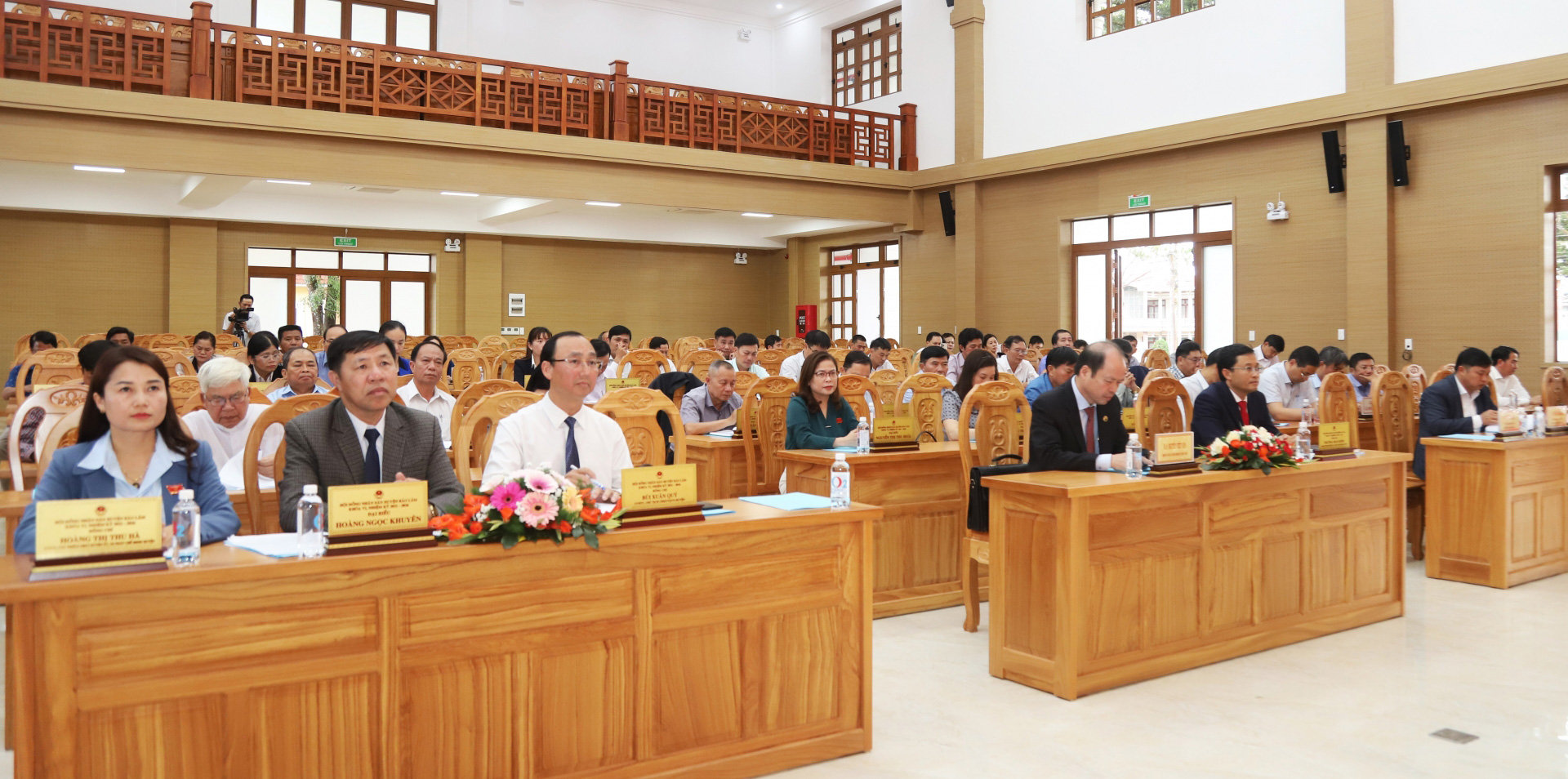 Quang cảnh Kỳ họp thứ 23 (Kỳ họp chuyên đề) HĐND huyện Bảo Lâm khóa VI, nhiệm kỳ 2021 - 2026