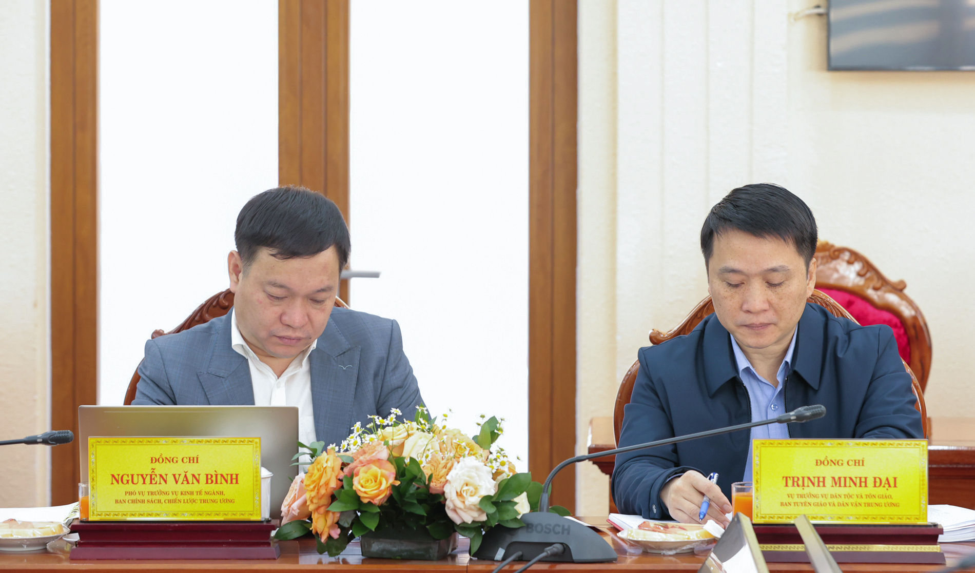 Các đại biểu Đoàn kiểm tra dự Hội nghị