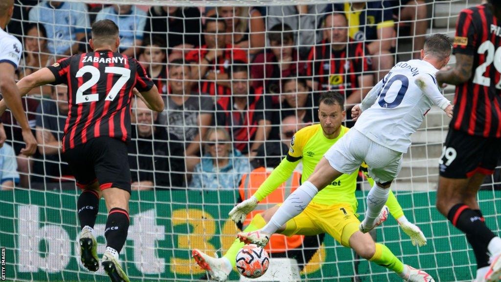 Bournemouth 0-2 Tottenham Hotspur: Maddison scores first Spurs goal in deserved victory - BBC Sport