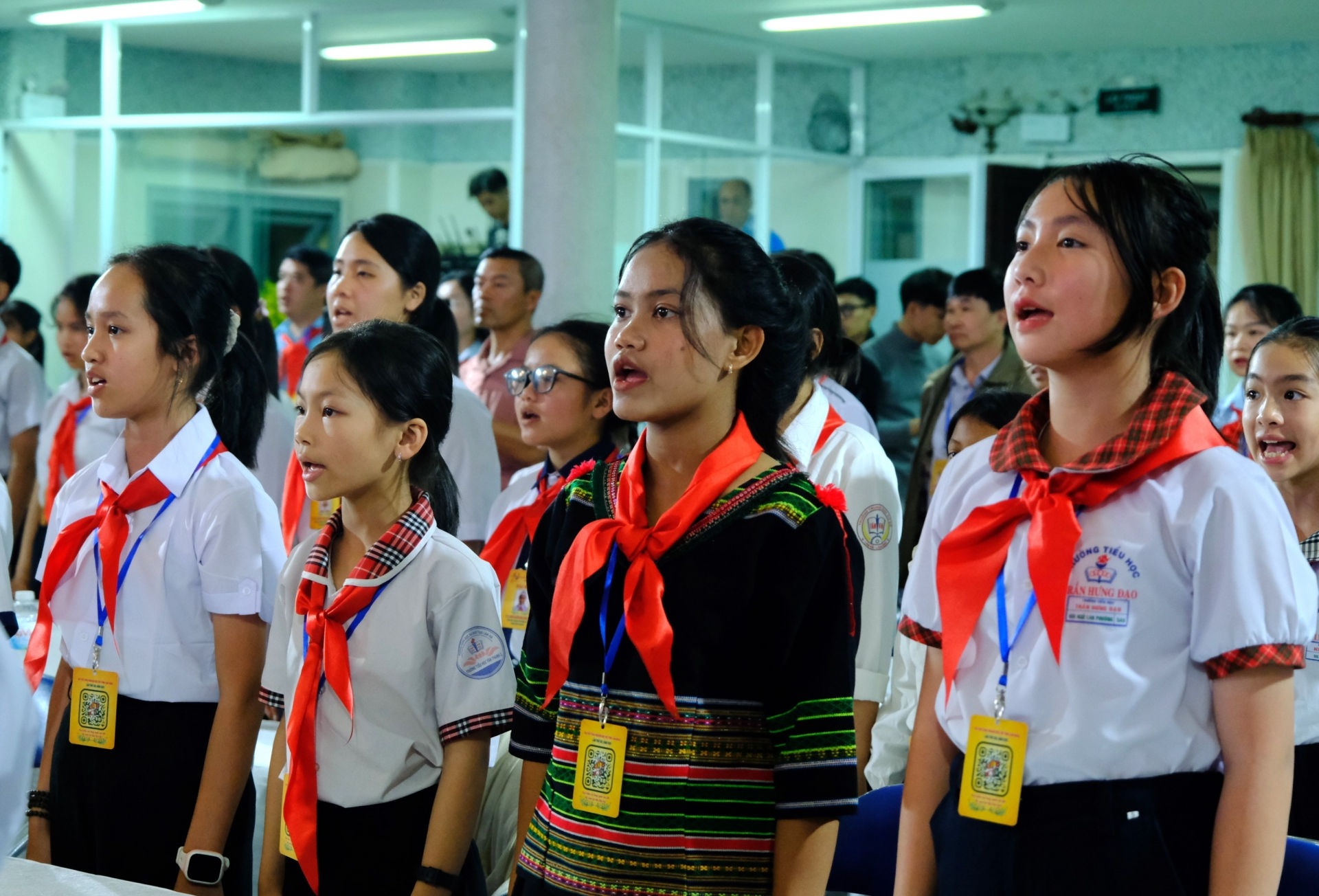 Các đội viên tiêu biểu tham dự Đại hội
