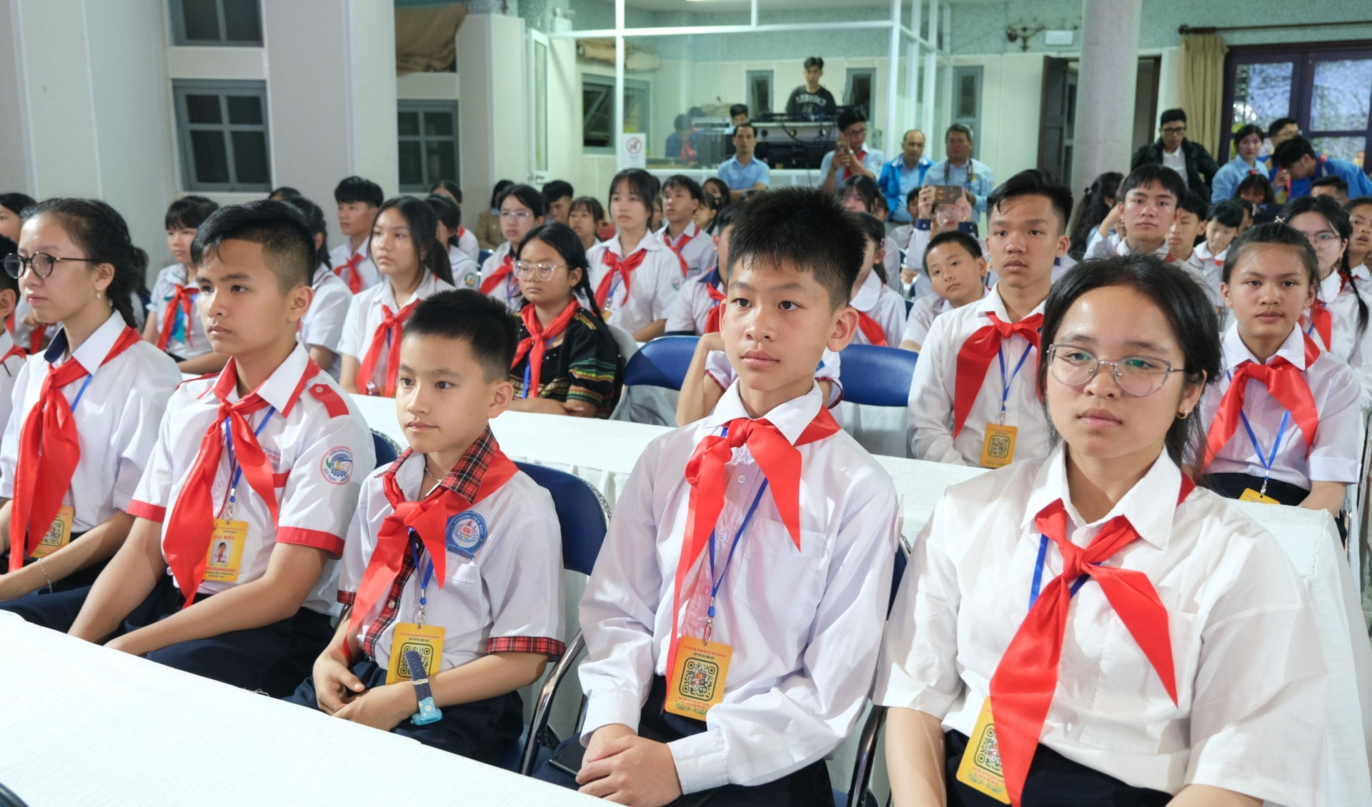 Các đội viên tiêu biểu tham dự Đại hội