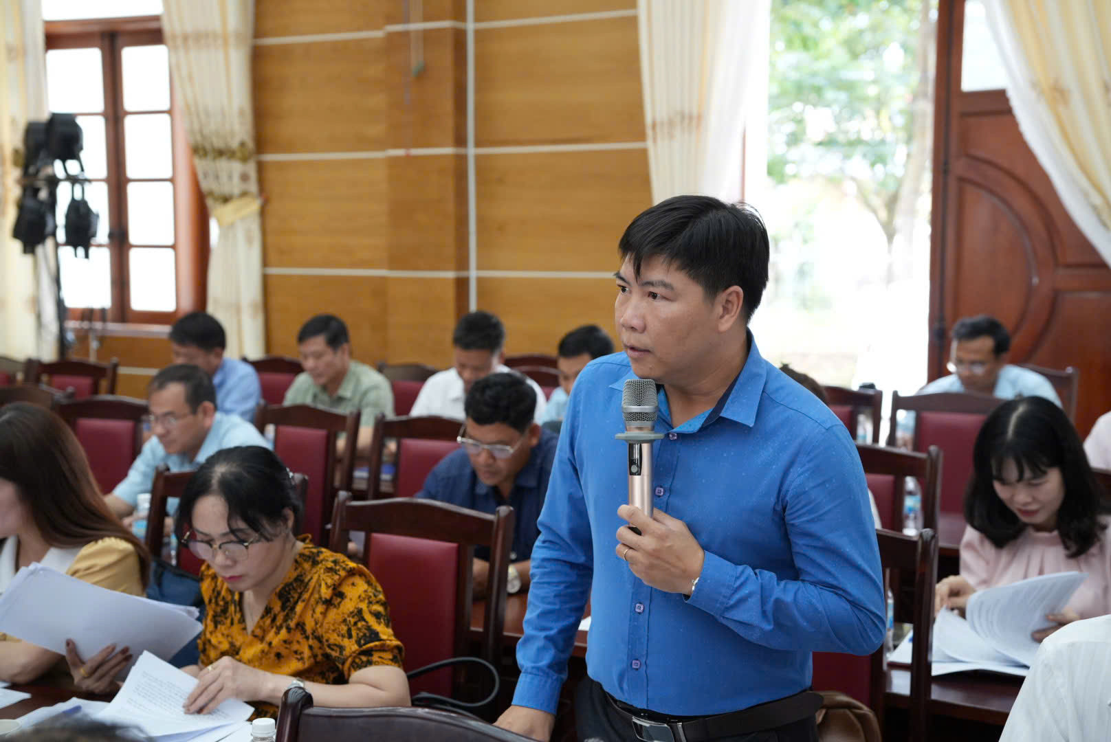 Lãnh đạo xã Đinh Lạc nêu khó khăn, vướng mắc trong thực hiện các nhiệm vụ tại địa phương