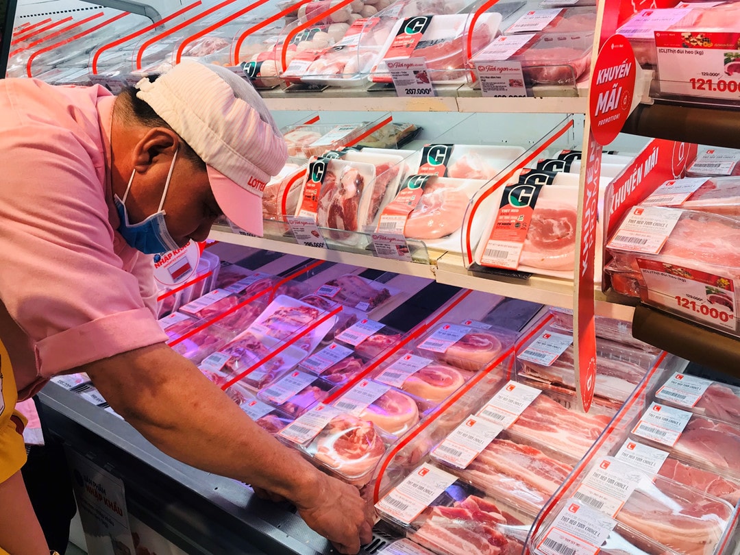 Giá thịt lợn bình ổn tại TPHCM tiếp tục điều chỉnh tăng 