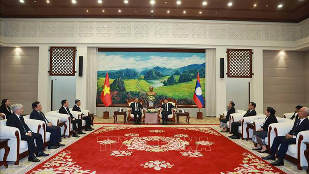 Tổng Bí thư Tô Lâm gặp Tổng Bí thư, Chủ tịch nước Lào Thongloun Sisoulith