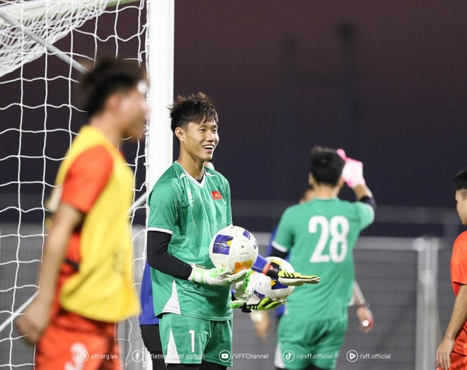 Thủ thành của U17 Việt Nam tự tin. (Nguồn: VFF) u17-viet-nam-0704-2.jpg