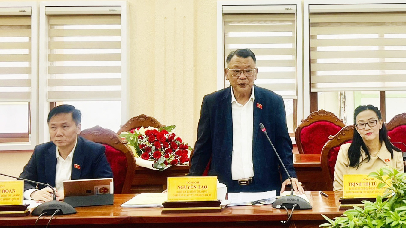 Đại biểu Nguyễn Tạo kiến nghị cần quan tâm tăng cường quản lý tài sản công, phòng chống lãng phí, an toàn an ninh nguồn nước