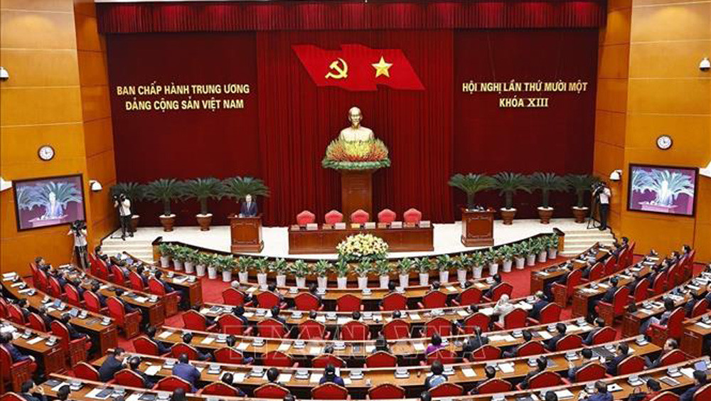 Toàn cảnh phiên bế mạc Hội nghị lần thứ 11 Ban Chấp hành Trung ương Đảng khóa XIII