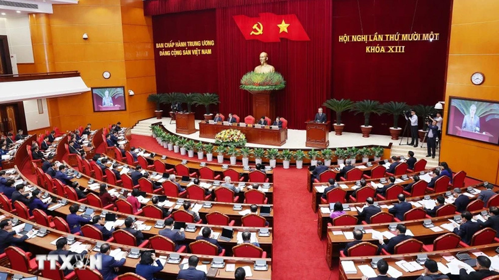Phiên khai mạc Hội nghị lần thứ 11 Ban Chấp hành Trung ương Đảng khóa XIII
