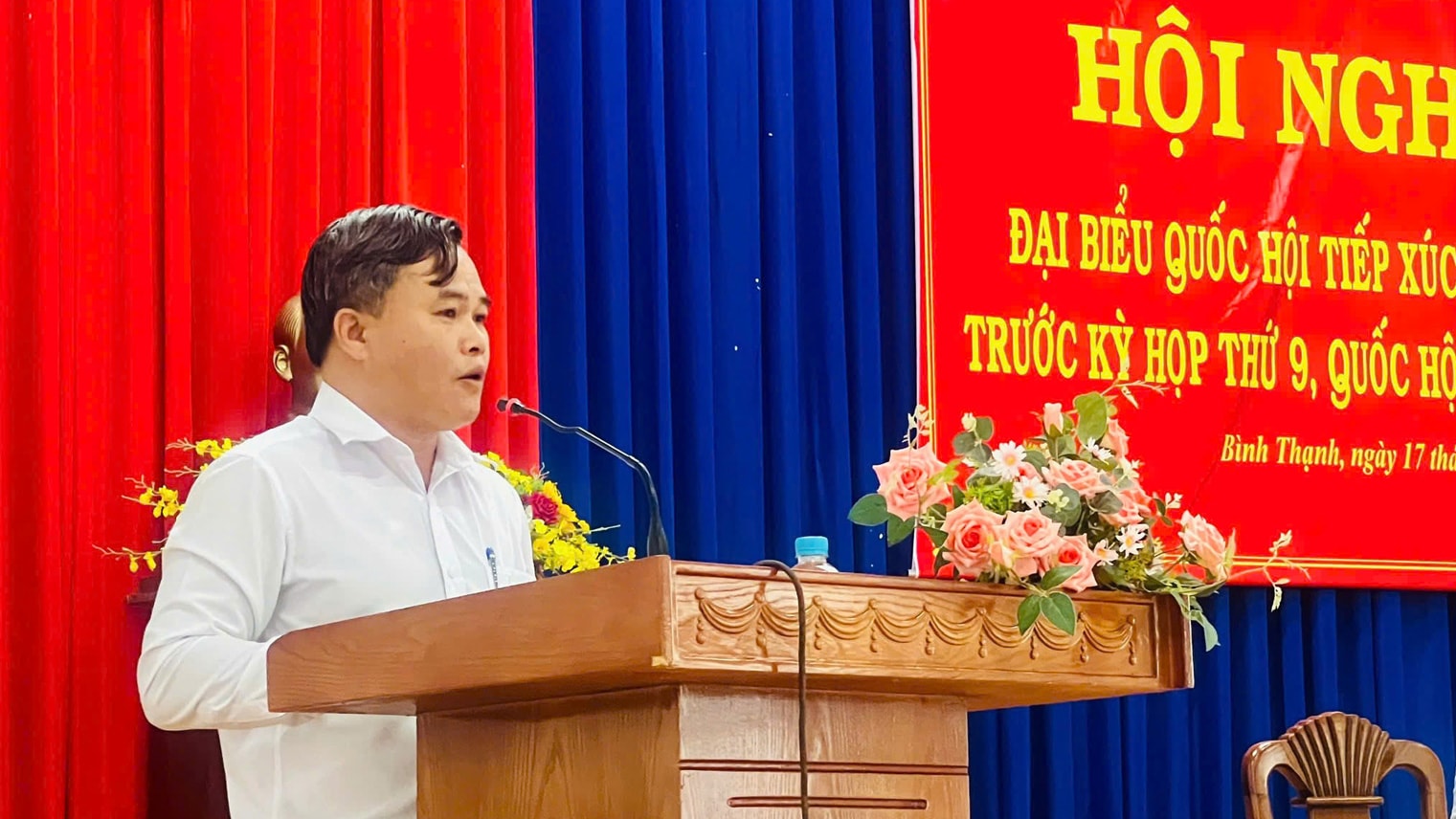 Chủ tịch UBND huyện Đức Trọng Lê Nguyên Hoàng tiếp thu, giải trình ý kiến cử tri thuộc thẩm quyền
