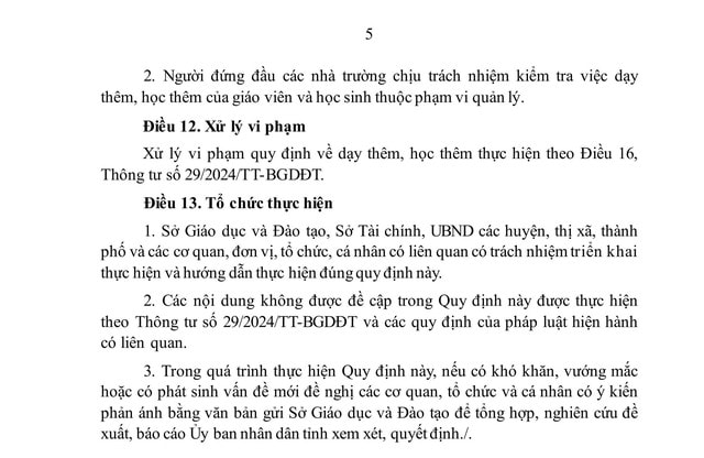 Quy định về dạy thêm, học thêm trên địa bàn tỉnh Thanh Hóa- Ảnh 7. Quy định về dạy thêm, học thêm trên địa bàn tỉnh Thanh Hóa- Ảnh 7.