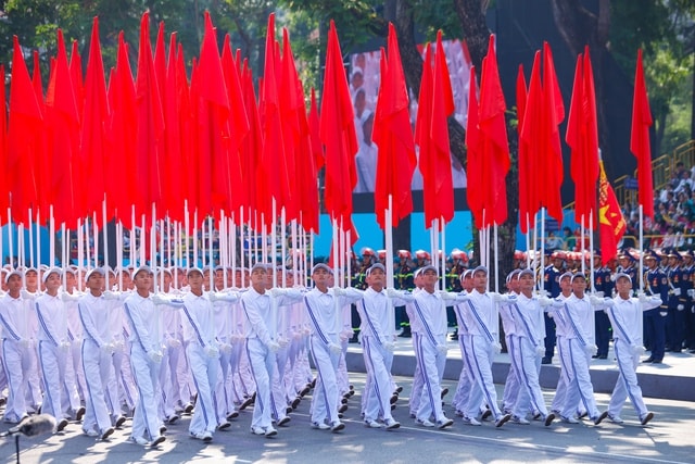 TOÀN CẢNH LỄ DIỄU BINH, DIỄU HÀNH KỶ NIỆM 50 NGÀY GIẢI PHÓNG MIỀN NAM, THỐNG NHẤT ĐẤT NƯỚC: HÀO HÙNG ĐI GIỮA LÒNG NHÂN DÂN- Ảnh 62. TOÀN CẢNH LỄ DIỄU BINH, DIỄU HÀNH KỶ NIỆM 50 NGÀY GIẢI PHÓNG MIỀN NAM, THỐNG NHẤT ĐẤT NƯỚC: HÀO HÙNG ĐI GIỮA LÒNG NHÂN DÂN- Ảnh 62.