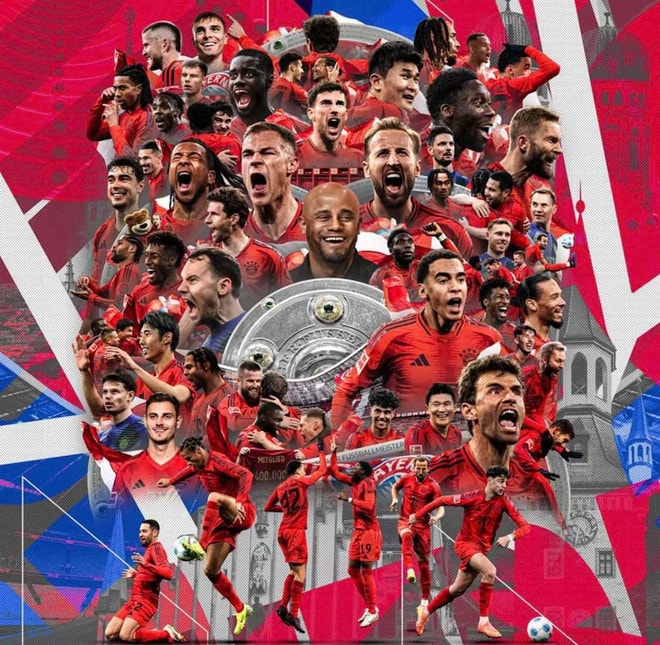 Bayern vô địch Bundesliga sớm 2 vòng đấu. (Nguồn: FcBayern) bayern-vo-dich-1.jpg