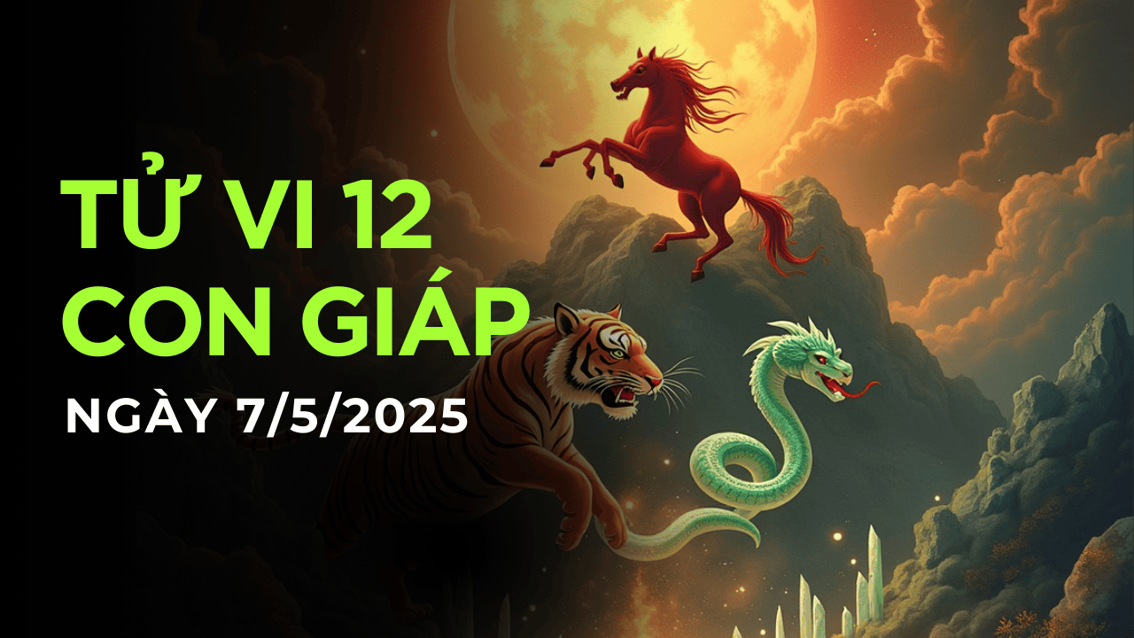 Tử vi 12 con giáp ngày 7/5/2025: Mùi mệt mỏi, Thân cẩn trọng
