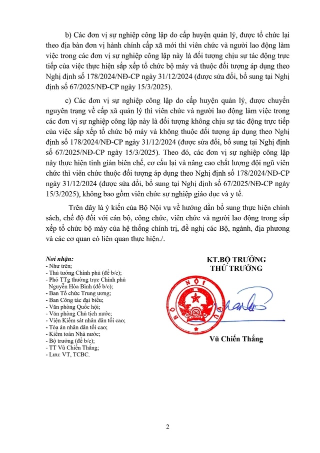 Công văn 2034/BNV-TCBC hướng dẫn thực hiện Nghị định 178/2024/NĐ-CP và Nghị định 67/2025/NĐ-CP- Ảnh 2.