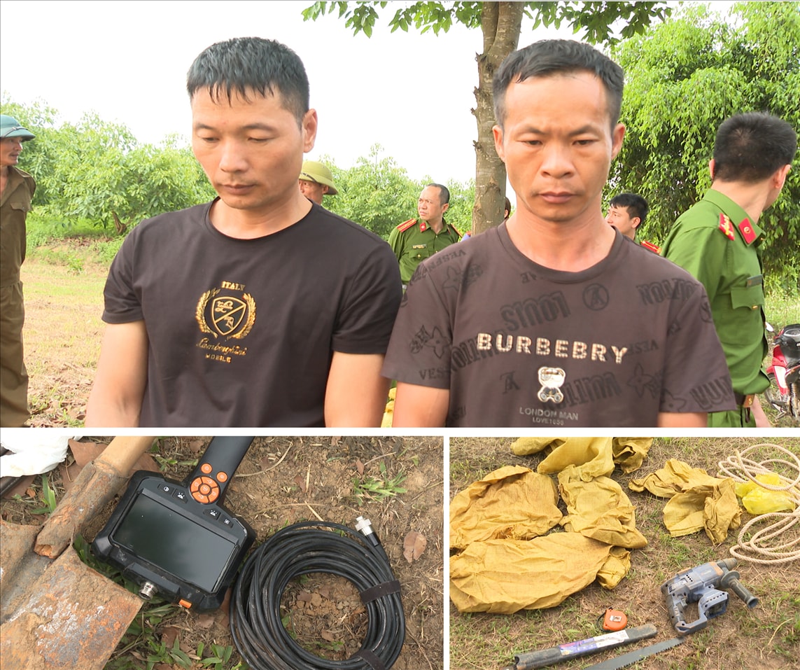 Hai nghi phạm trọng vụ đào trộm mộ SHEN JIANGYANG và DENG ZHIJI.
