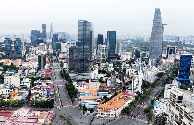 Sau sắp xếp, Thành phố Hồ Chí Minh có quy mô dân số hơn 14 triệu người. (Ảnh: Hồng Đạt/TTXVN) ttxvn-thanh-pho-ho-chi-minh-0905.jpg