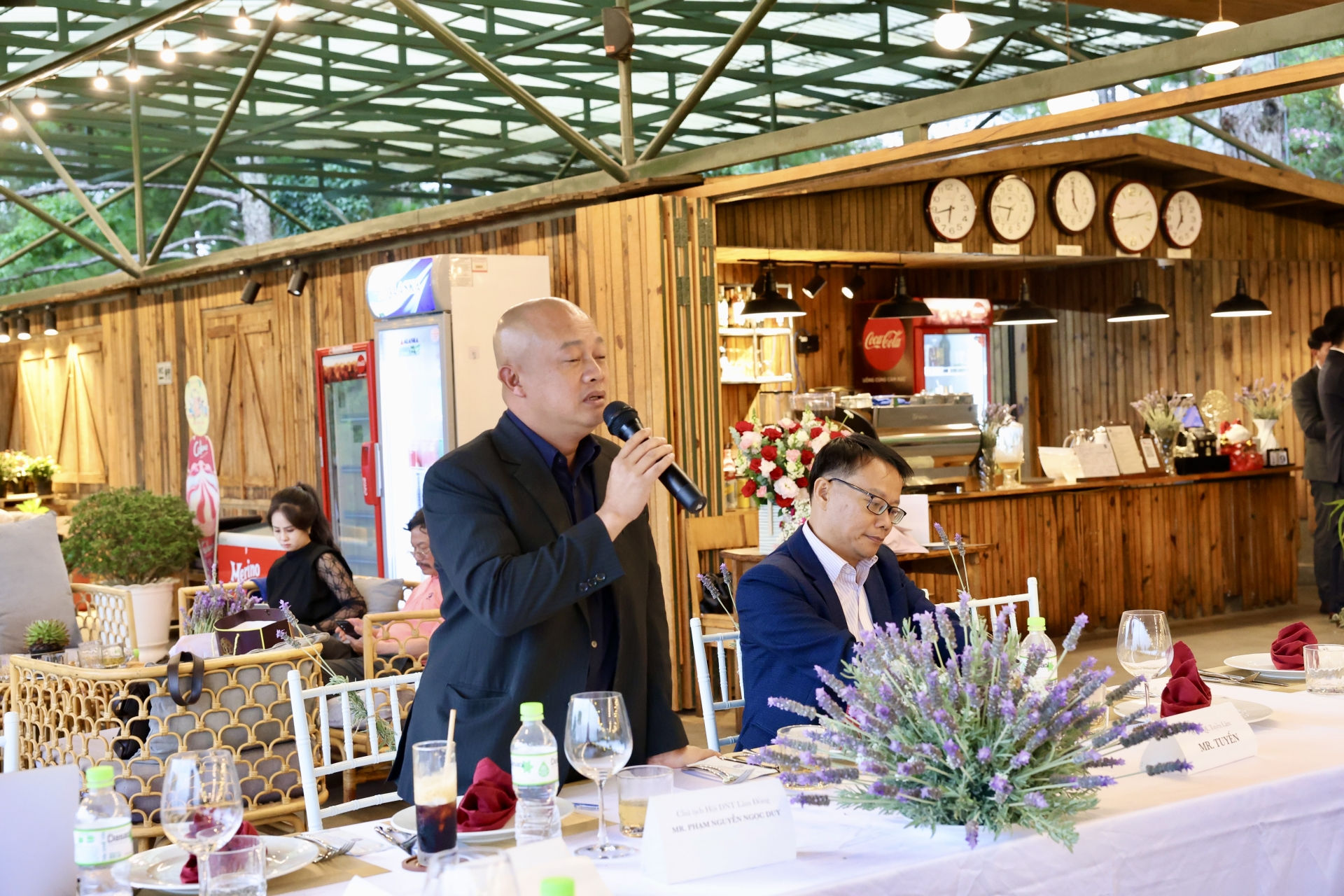 Ông Phạm Nguyễn Ngọc Duy - Chủ tịch Hội Doanh nhân trẻ, phát biểu