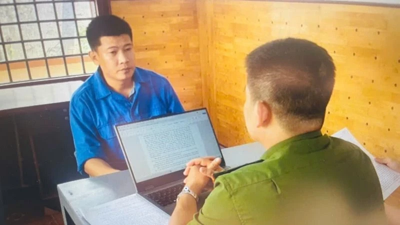 Ông Bạch Biên Hòa tại Cơ quan Công an. (Ảnh: SỸ ĐỨC)