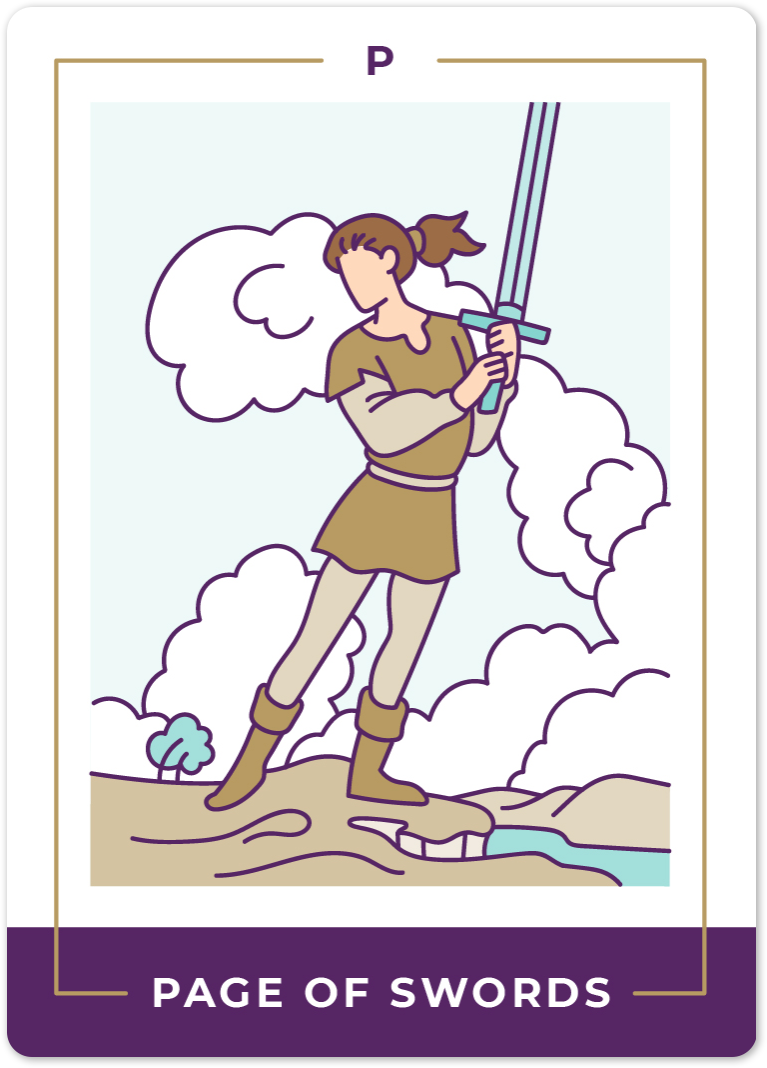 Page of Swords Tarot Card Meanings | Biddy Tarot