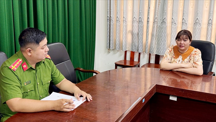 Phạm Thu Hồng khai nhận tại cơ quan Công an.