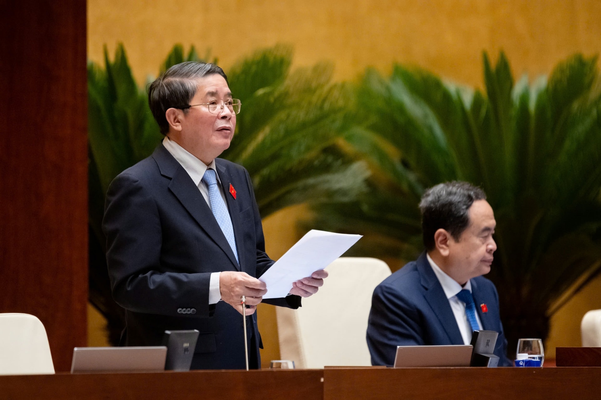 Phó Chủ tịch Quốc hội Nguyễn Đức Hải điều hành phiên họp