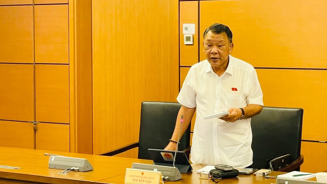 Đại biểu Nguyễn Tạo - Đoàn ĐBQH Lâm Đồng tham gia góp ý