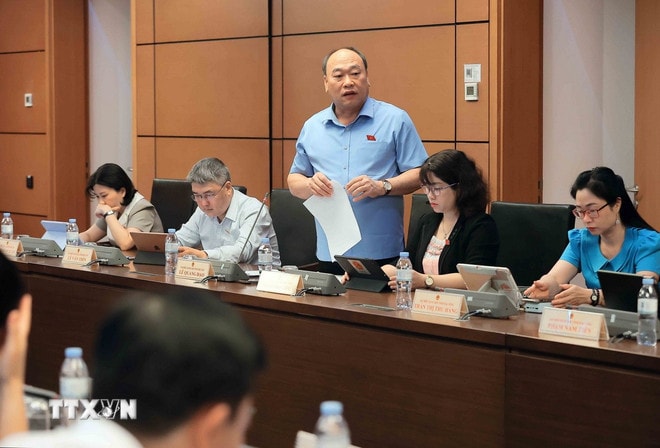 Đại biểu Quốc hội tỉnh Phú Yên Lê Quang Đạo phát biểu. (Ảnh: An Đăng/TTXVN) ttxvn-dai-bieu-quoc-hoi-1.jpg