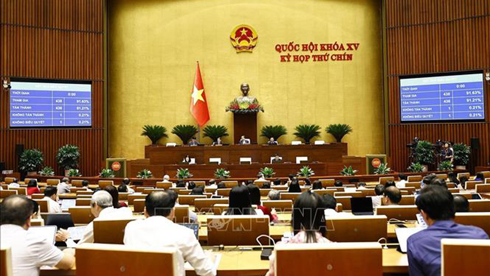 Quốc hội biểu quyết thông qua Nghị quyết của Quốc hội về điều chỉnh, bổ sung dự toán ngân sách nhà nước năm 2025, sáng 17/5