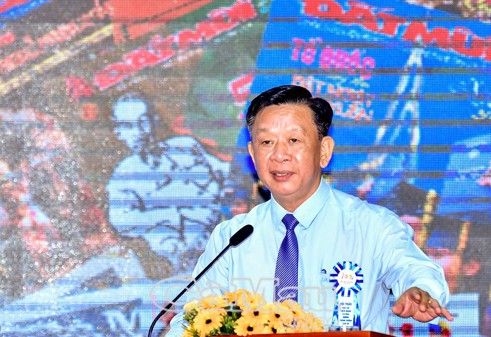 Đồng chí Hồ Trung Việt, Trưởng Ban Tuyên giáo và Dân vận Tỉnh uỷ, yêu cầu nâng cao tính cách mạng, chuyên nghiệp và đạo đức nghề nghiệp, trách nhiệm xã hội, nghĩa vụ công dân của đội ngũ làm báo hiện nay.