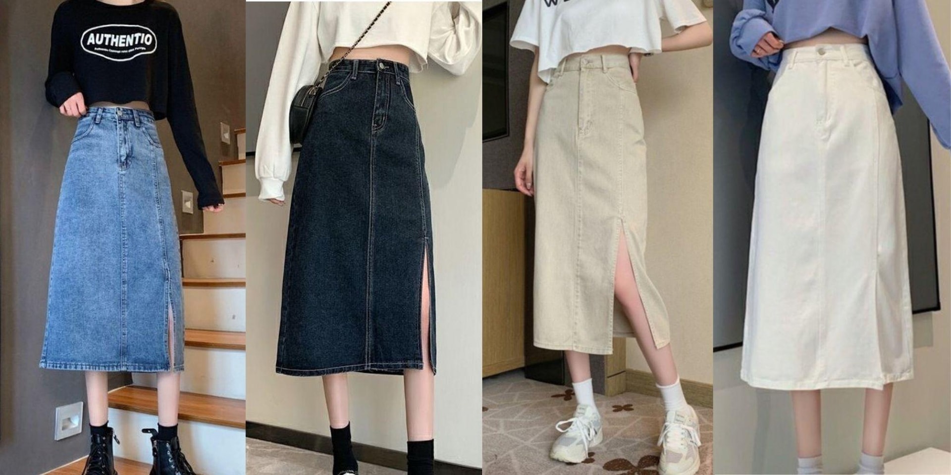 Áo croptop phối cùng chân váy chữ A cạp cao là outfits được nhiều chị em lựa chọn. (Ảnh: Tasting Table)