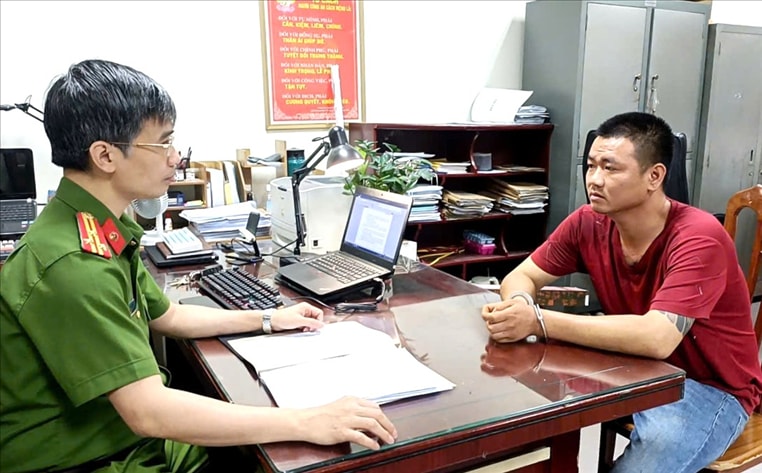 Cơ quan Công an làm việc với đối tượng Nguyễn Văn Thụ.