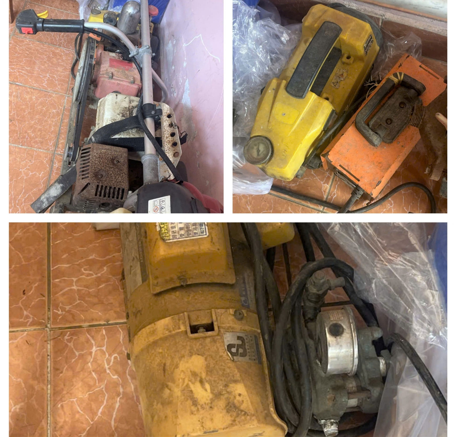 Các loại nông cụ do Thư trộm cắp được cơ quan công an thu giữ
