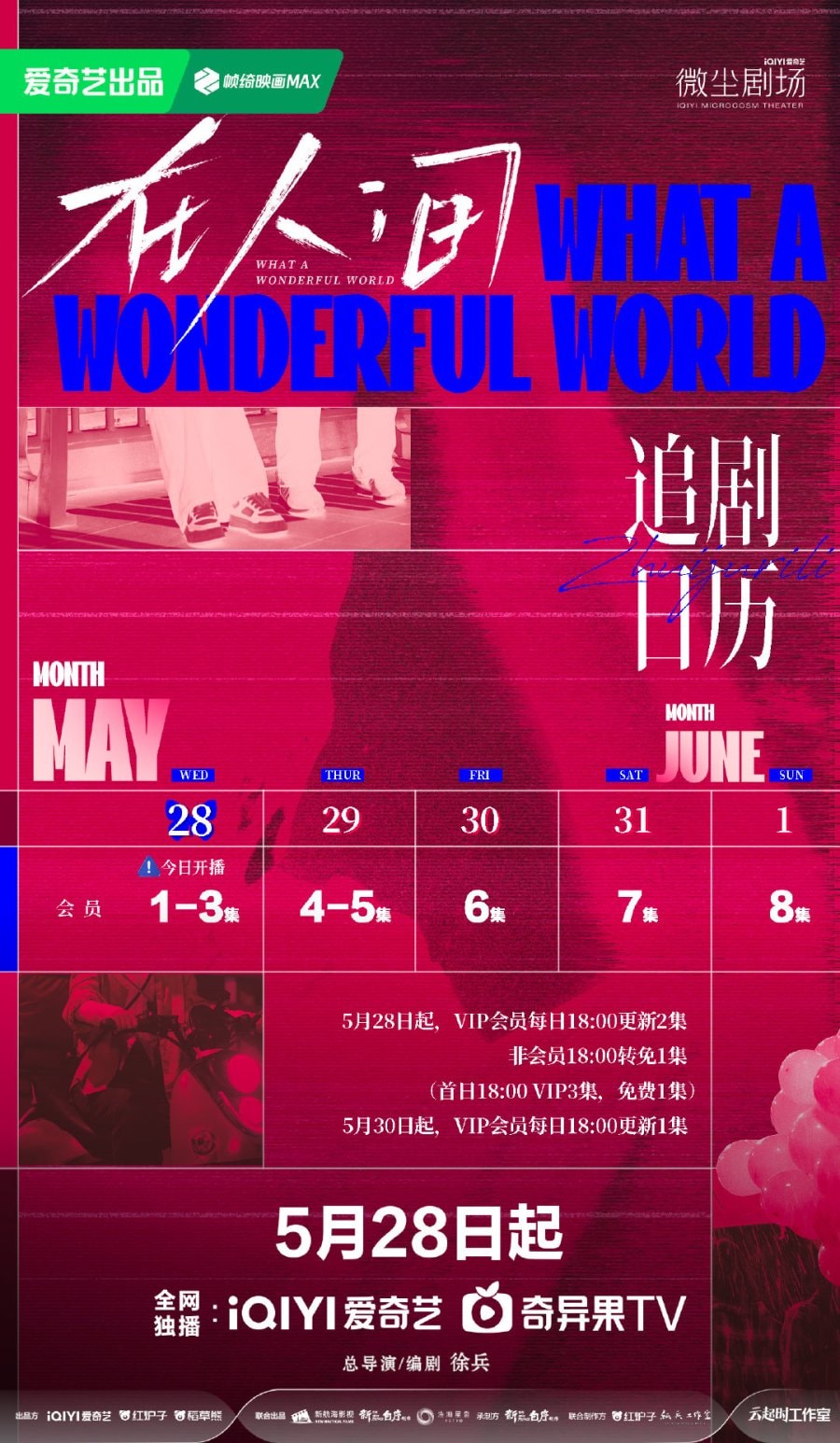 Lịch chiếu của phim Tại Nhân Gian (What a Wonderful World)