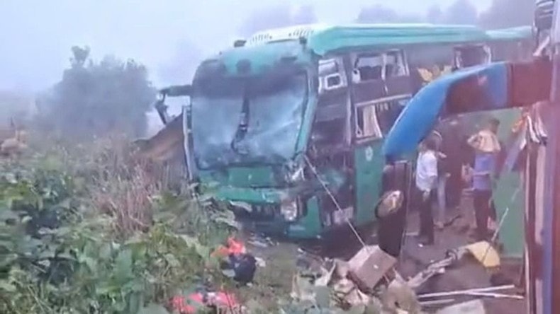 Hai xe khách giường nằm va chạm trên đường Hồ Chí Minh khiến 3 người bị thương ảnh 1