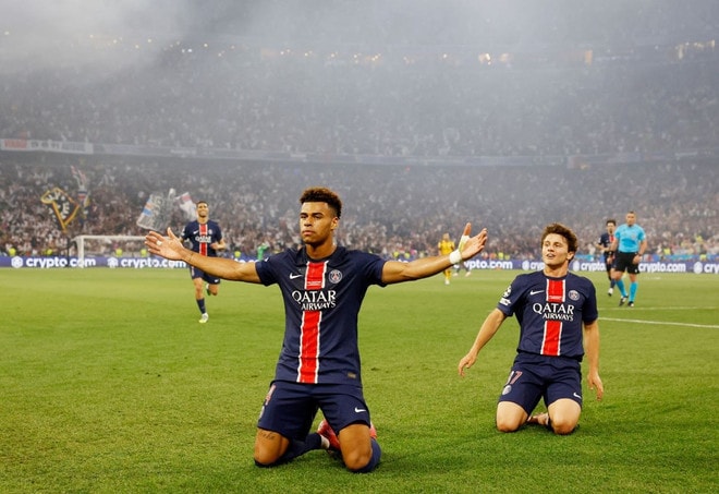 Désiré Doué có ngày thi đấu đáng nhớ trong sự nghiệp. (Nguồn: beinsports) psg-vo-dich-champions-league-0106-2.jpg