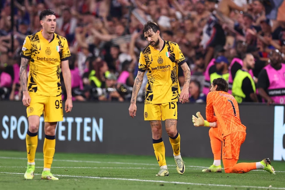 Kết quả này khiến Inter hoàn toàn sụp đổ. (Nguồn: Getty Images)