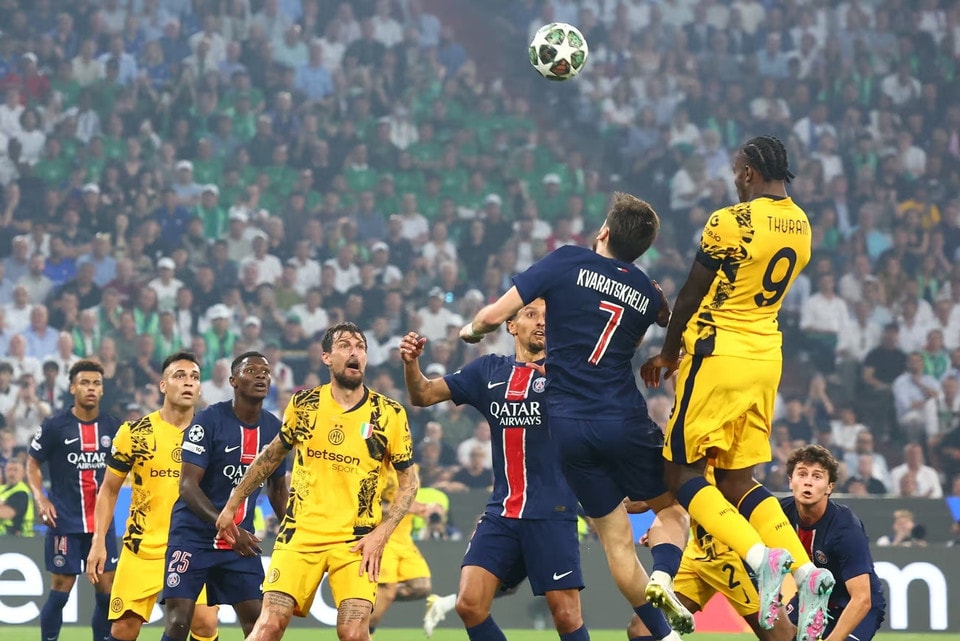 Hai bàn thắng sớm của PSG khiến cho Inter không còn là chính mình. (Nguồn: EPA)