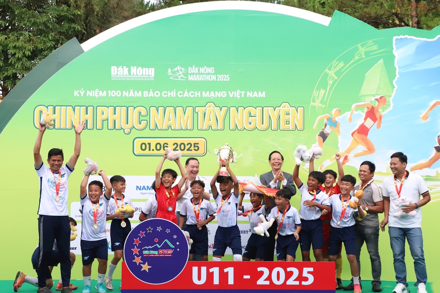 U11 Đắk R’lấp đoạt chức vô địch Giải Bóng đá U11-Cúp Báo Đắk Nông năm 2025