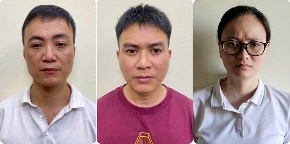 Các đối tượng (từ trái sang phải): Lương Đình Quân; Lê Ngọc Tùng: Bùi Thị Thúy.