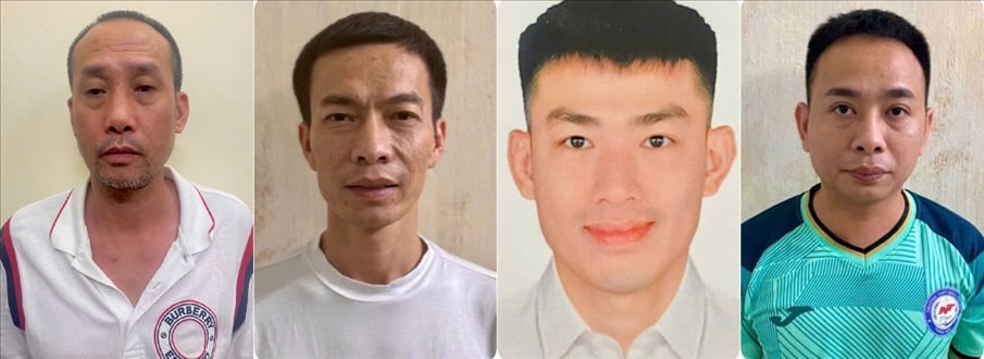 Các đối tượng (từ trái sang phải): Nguyễn Anh Tuấn; Trịnh Văn Tuấn; Nguyễn Xuân Long; Nguyễn Mạnh Cường.