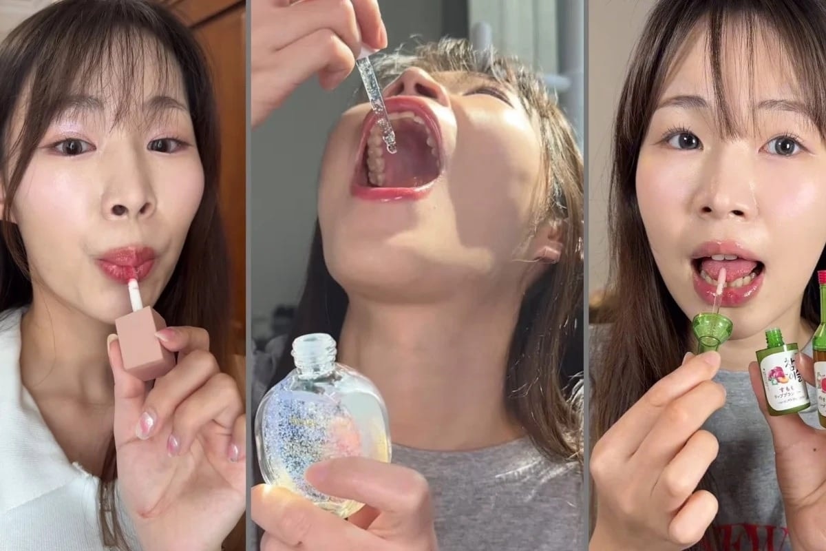 Nổi tiếng với các video ăn mỹ phẩm, KOL gen Z đột ngột qua đời. (Ảnh: Weibo)