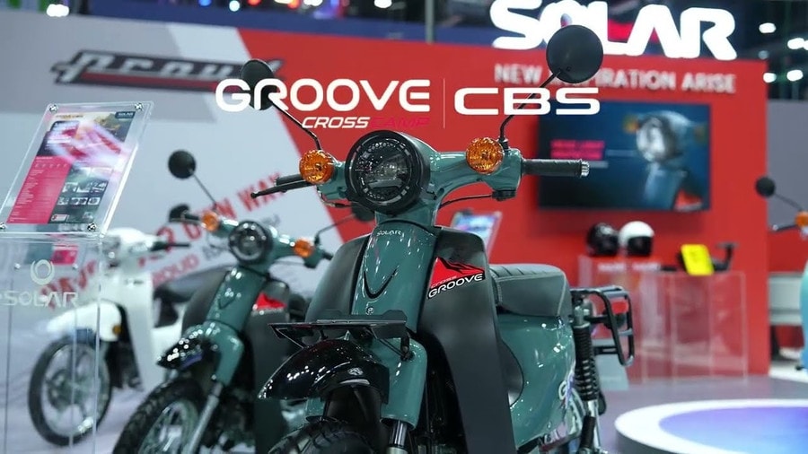GROOVE CROSS CAMP 125 CBS vẫn sử dụng hệ thống đèn halogen và đồng hồ analog truyền thống. Ảnh: S.T xeso1.jpg