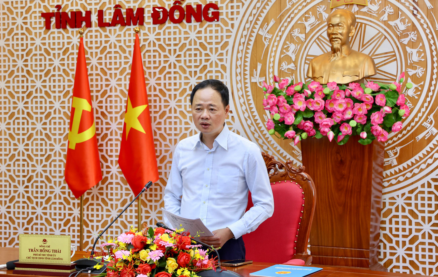 Chủ tịch UBND tỉnh Trần Hồng Thái kết luận Hội nghị