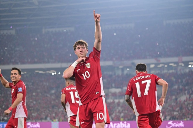 Indonesia lập kỳ tích và có cơ hội lớn dự World Cup 2026. (Nguồn: AFC) indonesia-0606.jpg
