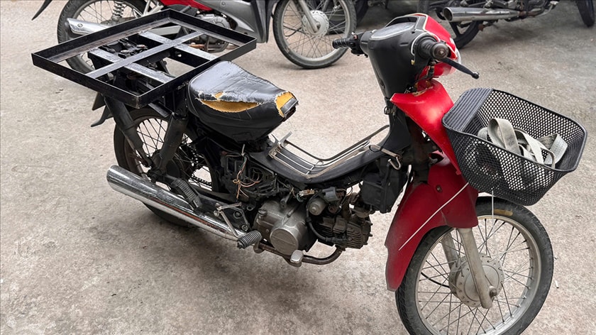 Chiếc xe tang vật.