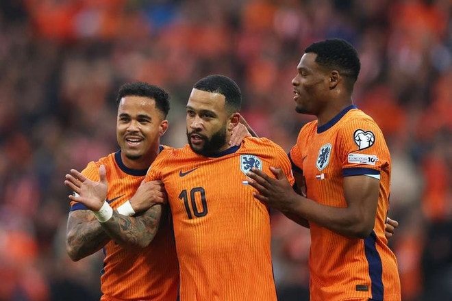 Depay đi vào lịch sử sau khi giúp Hà Lan đánh bại Malta. (Nguồn: Getty Images) depay-1106.jpg