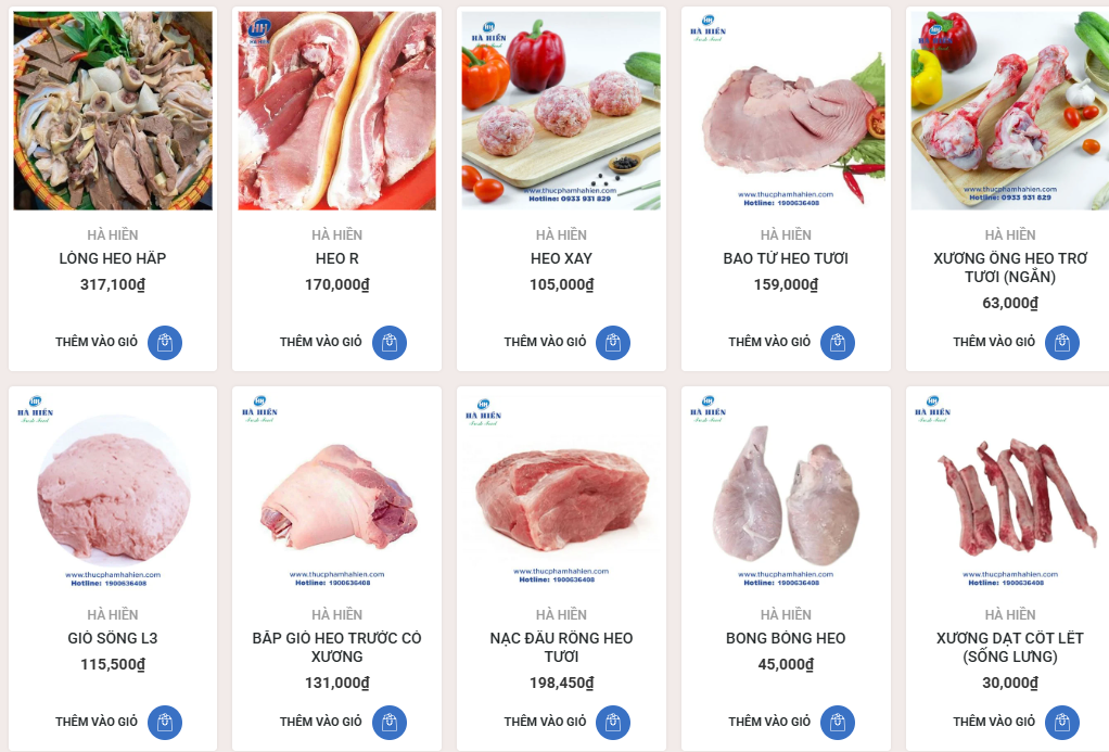 Giá thịt heo hôm nay 136