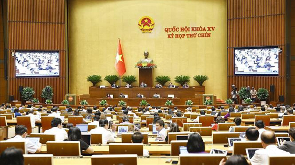 Quang cảnh phiên họp Quốc hội ngày 17/6/2025