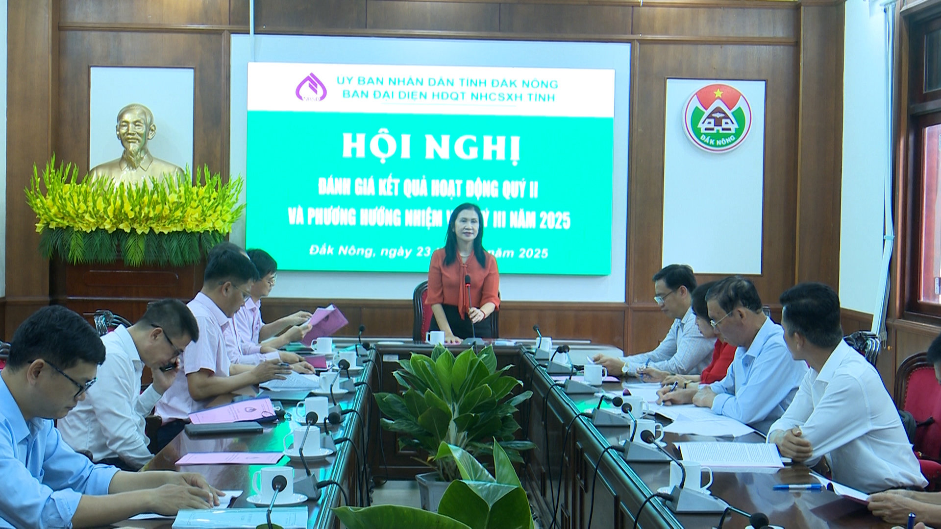 Hội đồng quản trị NHCSXH Đắk Nông sơ kết hoạt động quý II